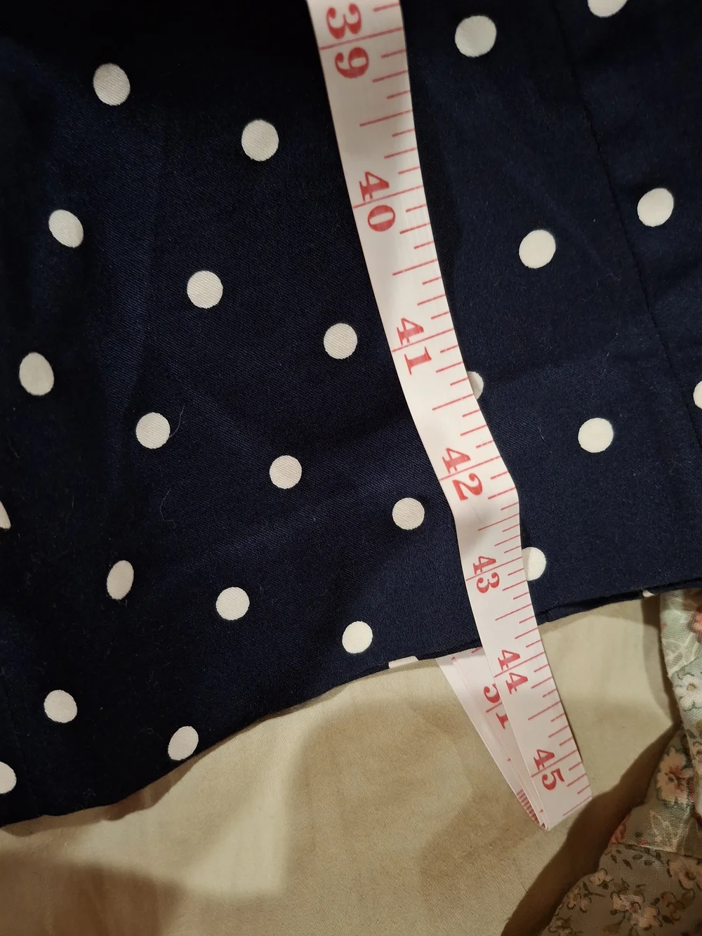 Eva Mendes for New York & Company Navy Polka Dot Belted Dress